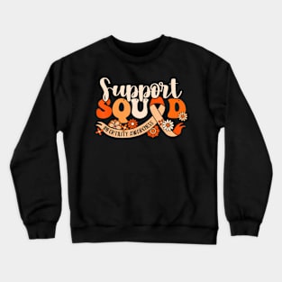 Orange Infertility Awareness Support Squad Partner Month Crewneck Sweatshirt